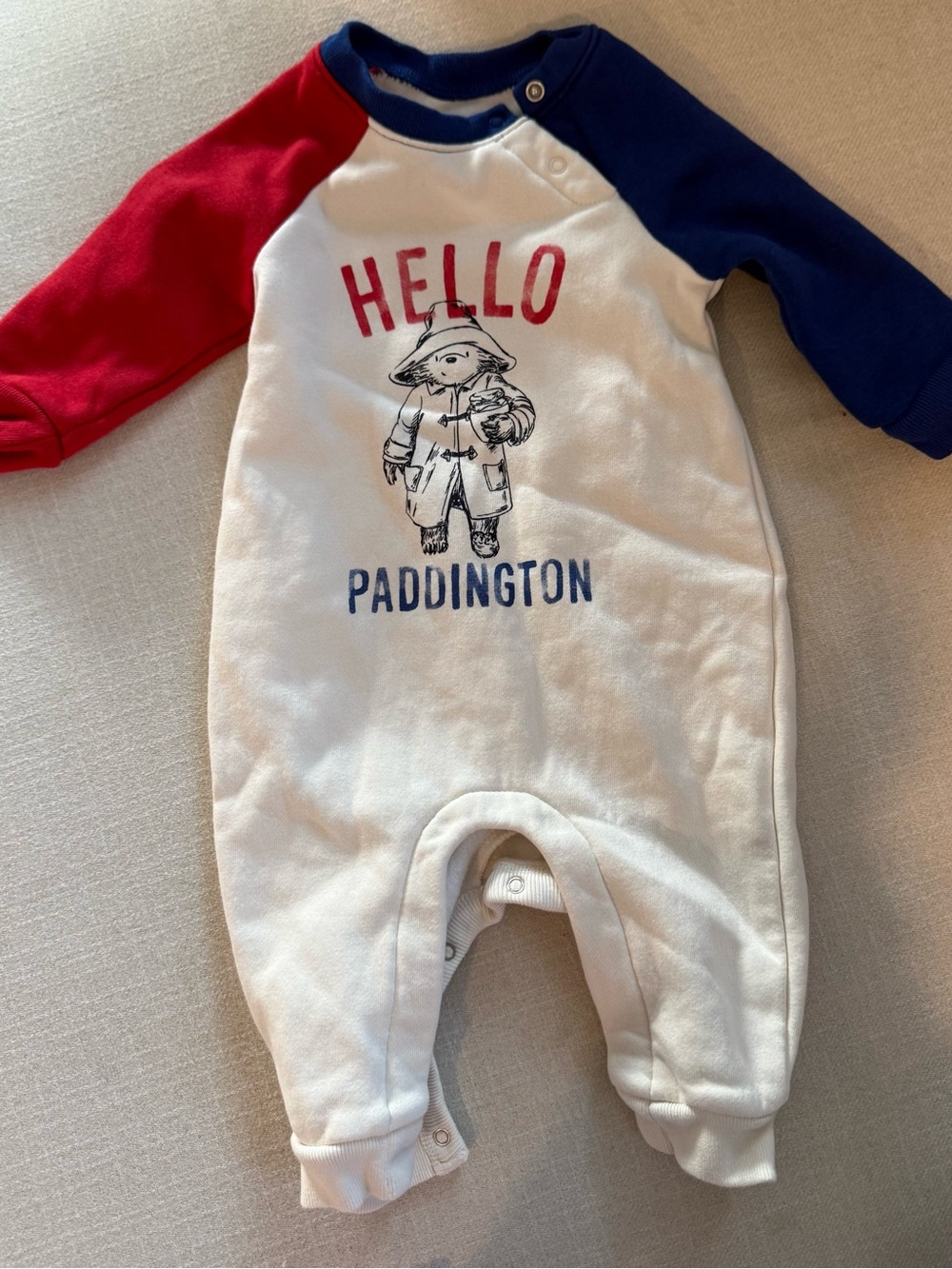 Gap Paddington Bear footie baby 6 months